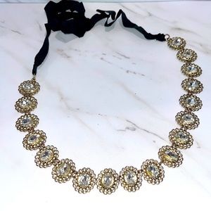 Lee Angel Tie Up in Crystal Necklace